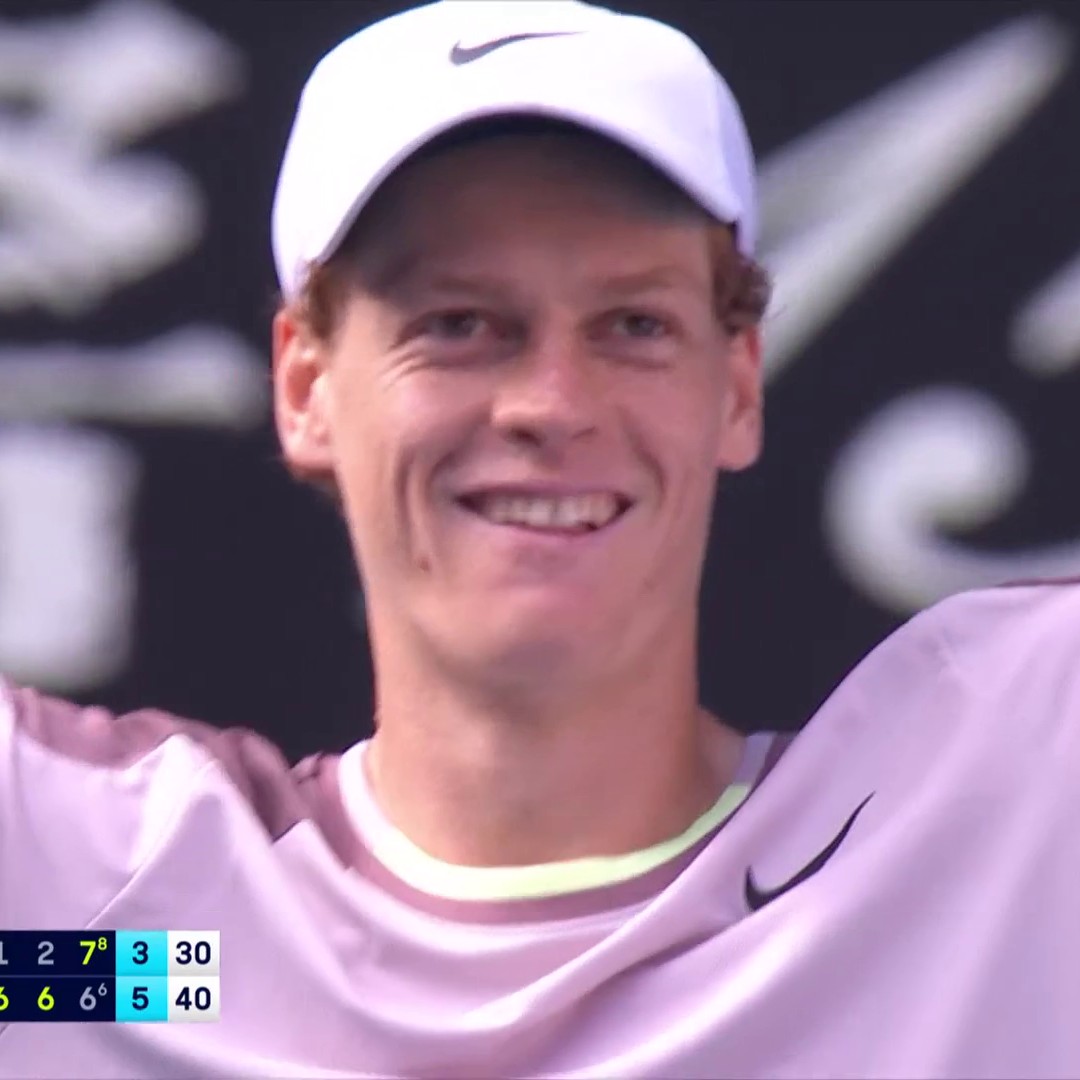 Ricordatevi questo momento. Dove eravate, con chi eravate. Per sempre 🧡🇮🇹 #Sinner #EurosportTennis #AusOpen