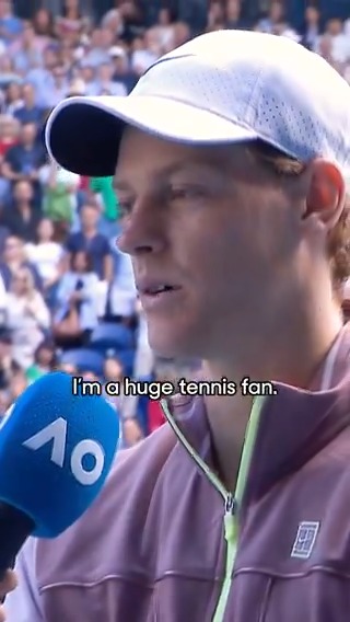 Same here Jannik Sinner, same here 🎾💙 #AusOpen • #AO2024