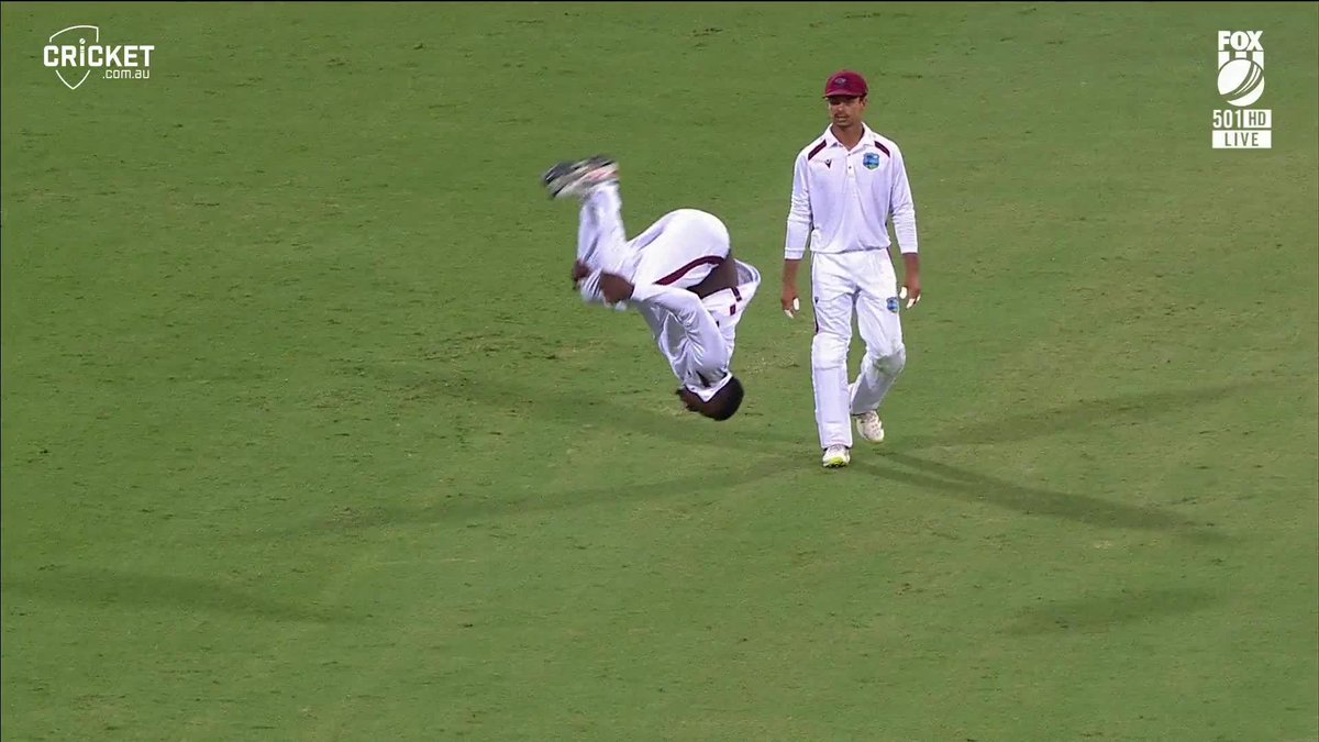 It's your first wicket in Test cricket - celebrate with a cartwheel back-flip! #MilestoneMoment | NRMA Insurance | #AUSvWI
