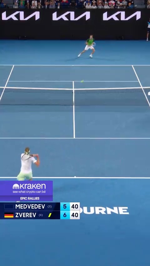 Daniil Medvedev & Zverev played a 51 shot rally. This is what it takes to win a point against Daniil. When people call him an octopus, they aren’t kidding. His defense is the equivalent to having 8 tentacles to get the ball back over the net.