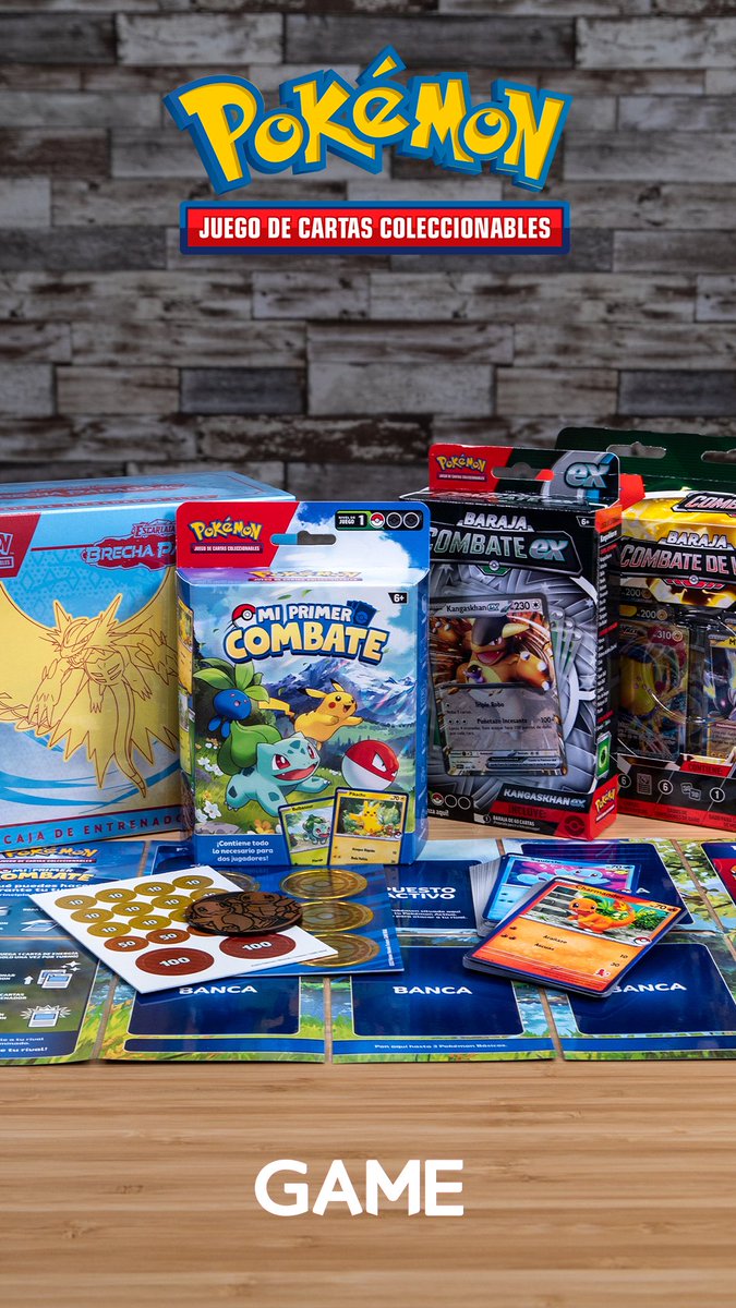 Una vez que entras al mundo del Juego de Cartas Coleccionables de Pokémon, no vas a poder salir 😎 En GAME vas a tener todo lo que necesitas para dominarlo, tanto si acabas de empezar como si ya eres todo un experto 👇