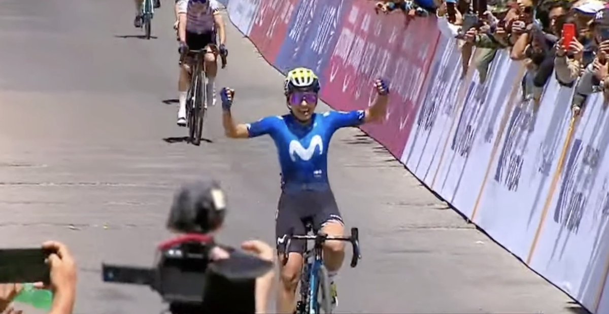 🇨🇴🏆 ¡POR FIN, PAULA PATIÑO! 🏆🇨🇴 Lo consiguió @paulapb29, Campeona Nacional de Colombia en ruta en la prueba celebrada este viernes en Tunja. ¡LA TRICOLOR SE DISFRUTARÁ EN EUROPA DURANTE TODO 2024! Contentísim@s por ti, Paulita 🤗💙 #RodamosJuntos | Telefónica Colombia