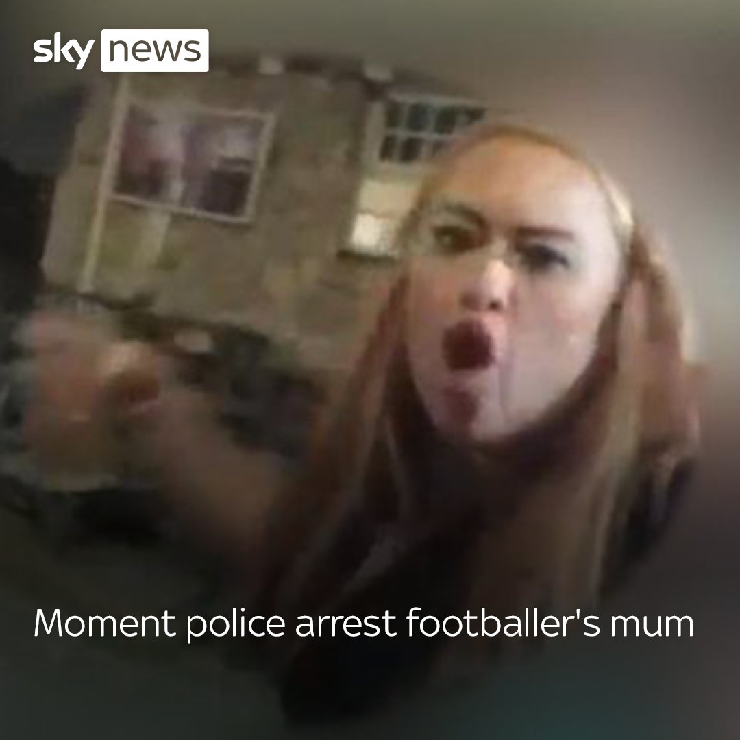 Moment police arrest mother of Premier League footballer Phil Foden for being drunk and disorderly. Read more: