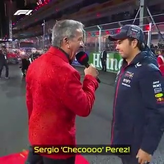 We couldn't possibly celebrate Checo's birthday without sharing this iconic clip from the #LasVegasGP 🙈😆 #F1 Sergio Pérez Bruce Buffer