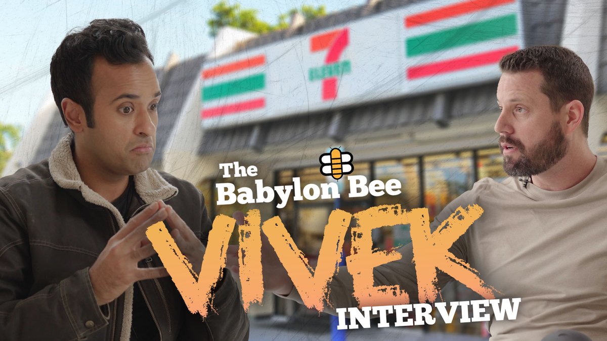 Vivek Ramaswamy sits down with Babylon Bee CEO Seth Dillon to discuss rallying behind Donald Trump, social media censorship, Nikki Haley ruining America, and how he really felt about that one 7-Eleven joke. Timestamps: 0:08 That 7-Eleven Joke 4:20 Comedy 9:01 DeSantis and Nikki 13:15 Election Integrity & Trump 20:40 Social Media Censorship 36:06 What’s Next 40:52 A Gift For Vivek