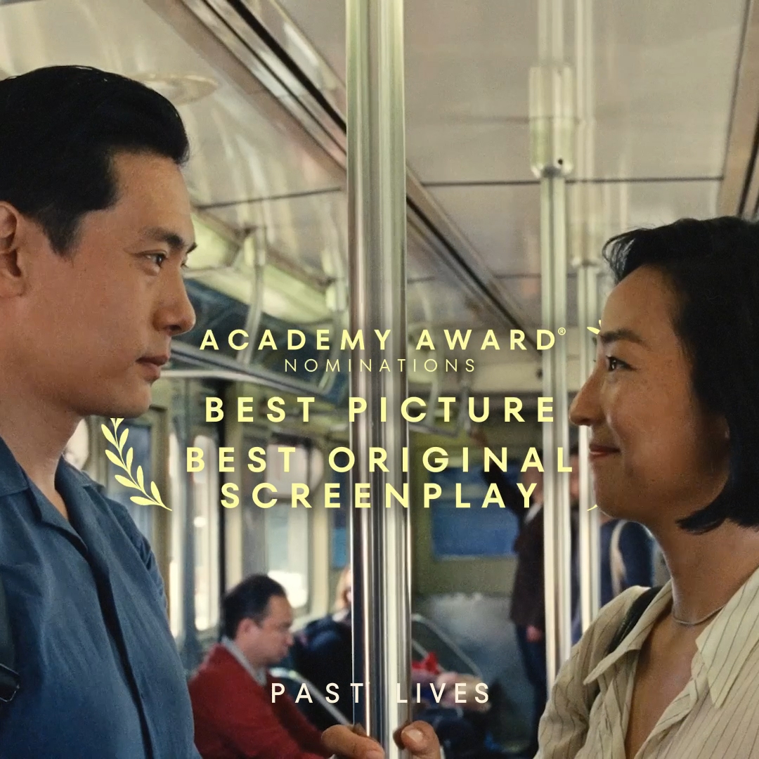 Destined for this moment. Celine Song’s astonishing PAST LIVES, now a Best Picture nominee, returns to theaters this weekend 🤍