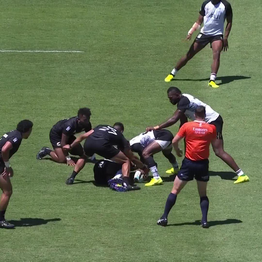 Rugby's wild card: The dummy that defies all expectations 😮‍💨 #HSBCSVNS | #HSBCSVNSPER | Fiji Rugby Union