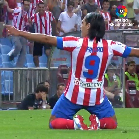 🇨🇴🪄 Radamel Falcao at Atléti: 91 games, 70 goals, 9 assists... plus 3 trophies won. A striker with a fantastic goal catalogue! 😍