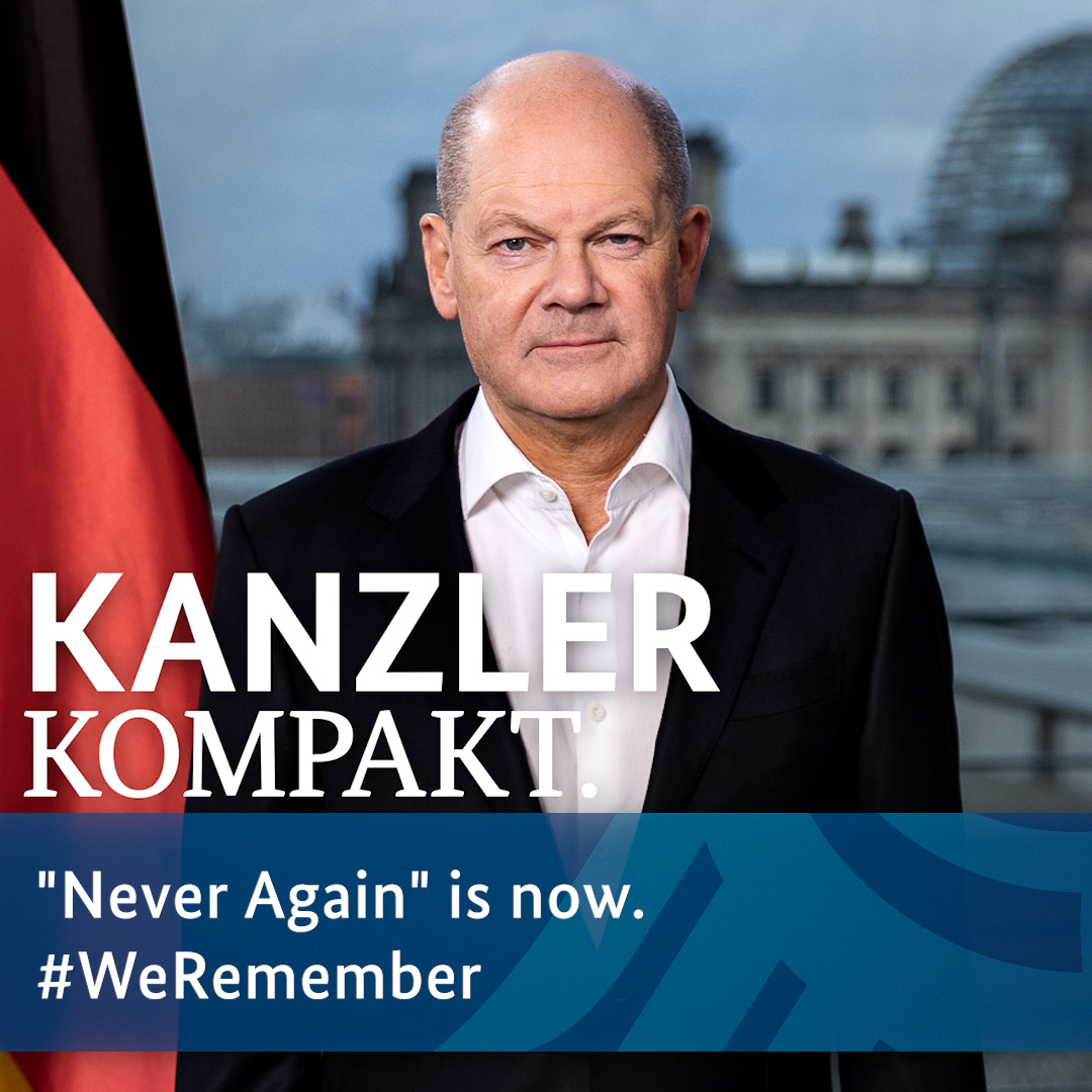 Never again to social exclusion and disenfranchisement, never again to racist ideology and dehumanisation, never again to dictatorship. Our “never again” has millions of voices and our democracy millions of faces. #WeRemember #NeverAgain