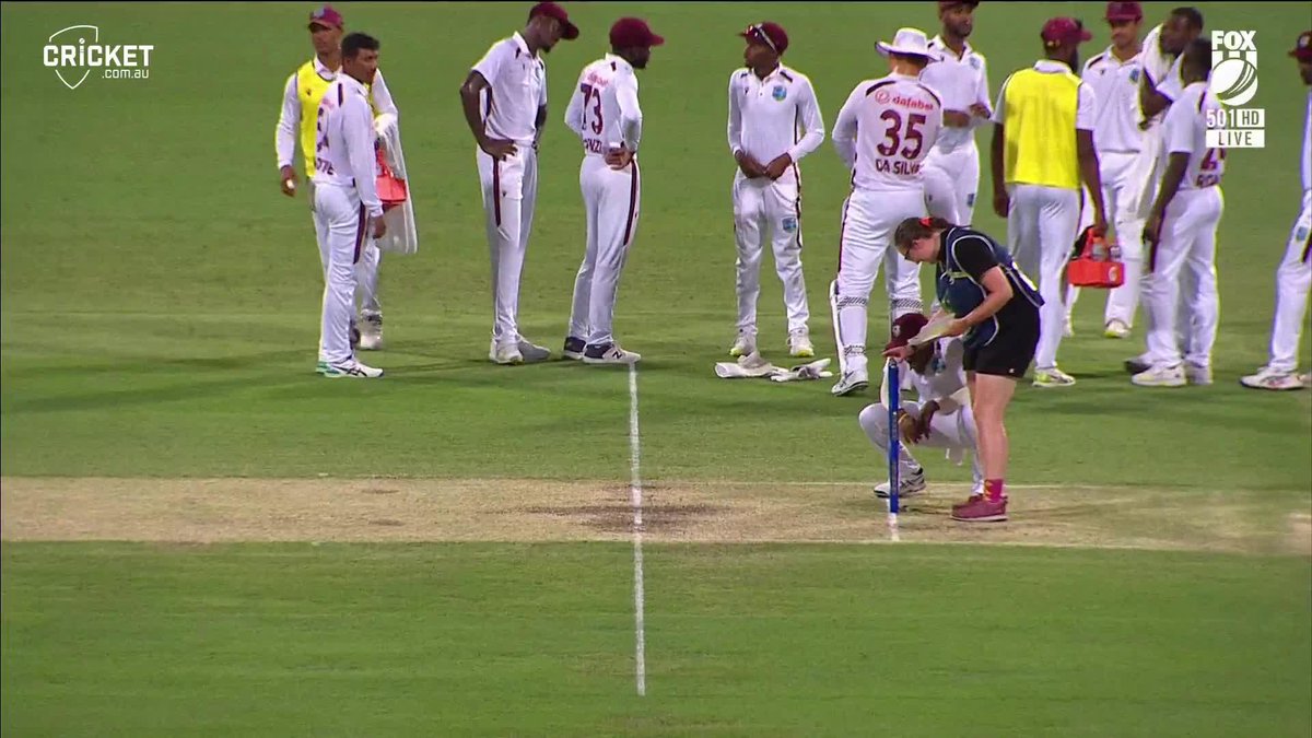 "Give me your best bail angle!" 🤣 #AUSvWI