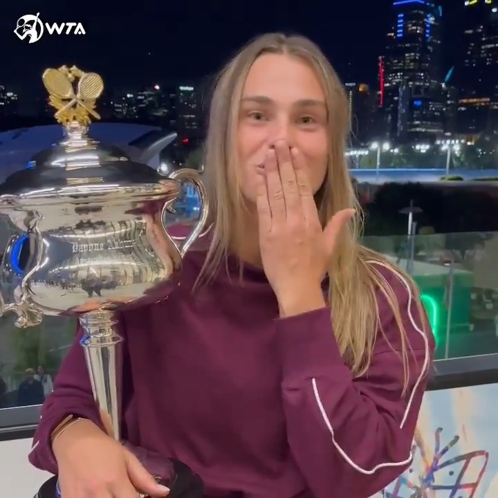 A message from your TWO-TIME champ 🗣️ Sabalenka Aryna 🏆 #AusOpen