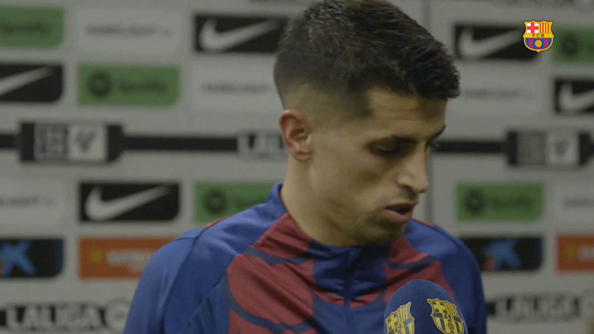 "Estoy muy enfadado. Me hace mucha ilusión representar este club y seguiré trabajando para mejorar." 🎙️ Cancelo