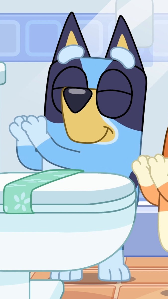 Our congratulations to the world's best toilet 🚽 #Bluey