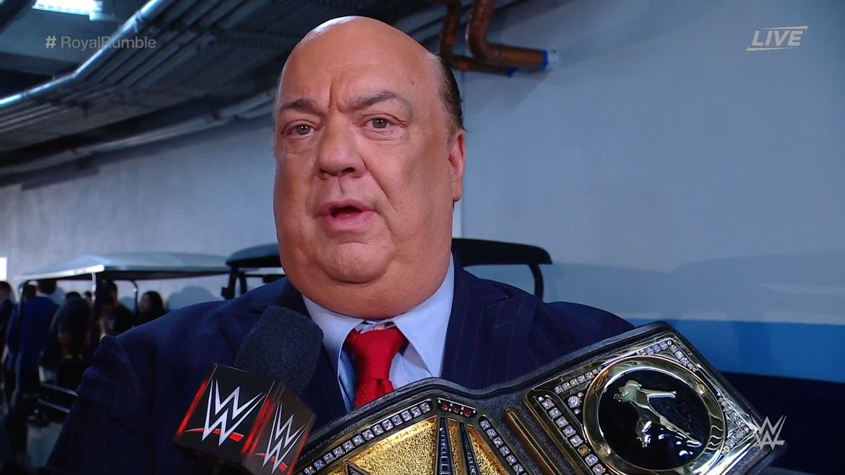 How is Paul Heyman feeling about the Undisputed WWE Universal Championship Match TONIGHT at #RoyalRumble?