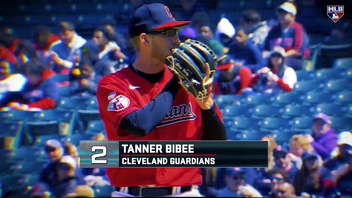 Tanner Bibee is our #2 AL rookie of 2023! The Cleveland Guardians pitcher had an impressive debut season on his way to a second-place finish in Rookie of the Year voting.