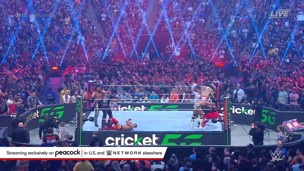 BOOOOOOOOOOOOO! Dominik is here in the Men's #RoyalRumble Match!