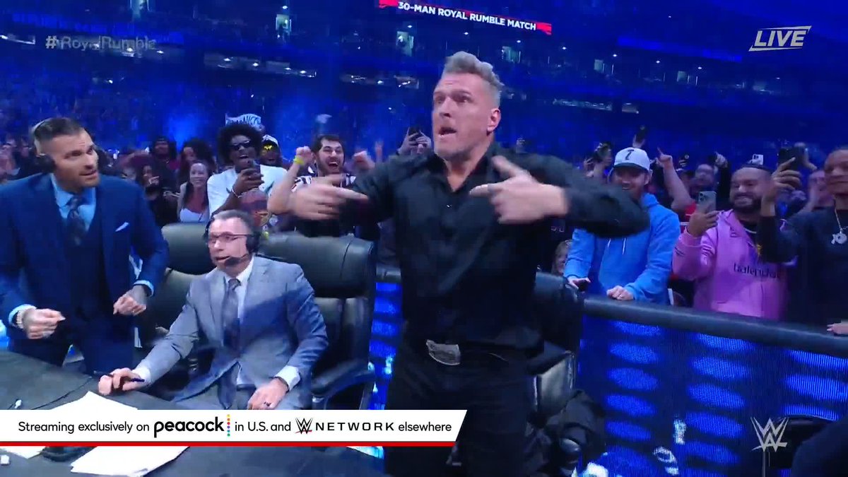 LET'S GO! 🗣️ Pat McAfee competes in the Men's #RoyalRumble Match!