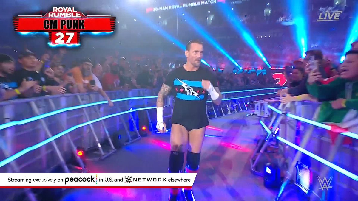IT'S ROYAL RUMBLE TIME! player/coach is entrant number 27 in the Men's #RoyalRumble Match!