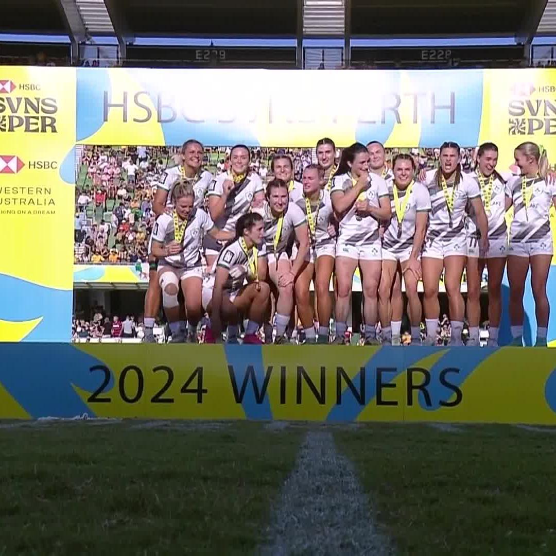 Champions in Perth. History Makers. 💚 #Ireland7s
