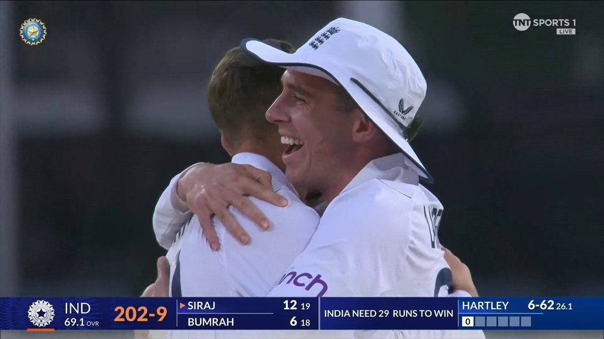 ENGLAND HAVE DONE IT! 🏴 Test cricket, ey? 🏏 #INDvENG