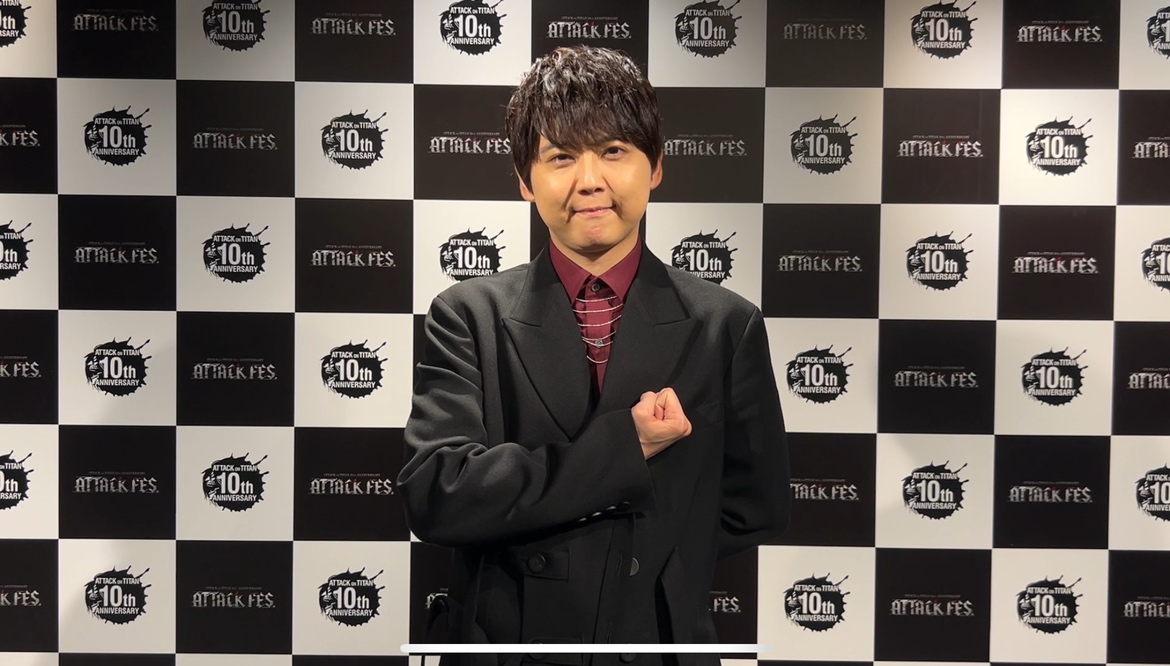 進撃の巨人10th ANNIVERSARY “ATTACK FES” 🕊️🧣🐚 エレン・イェーガー役 #梶裕貴 さん 終演後コメント動画が到着しました！ #shingeki #ATTACKFES #aot