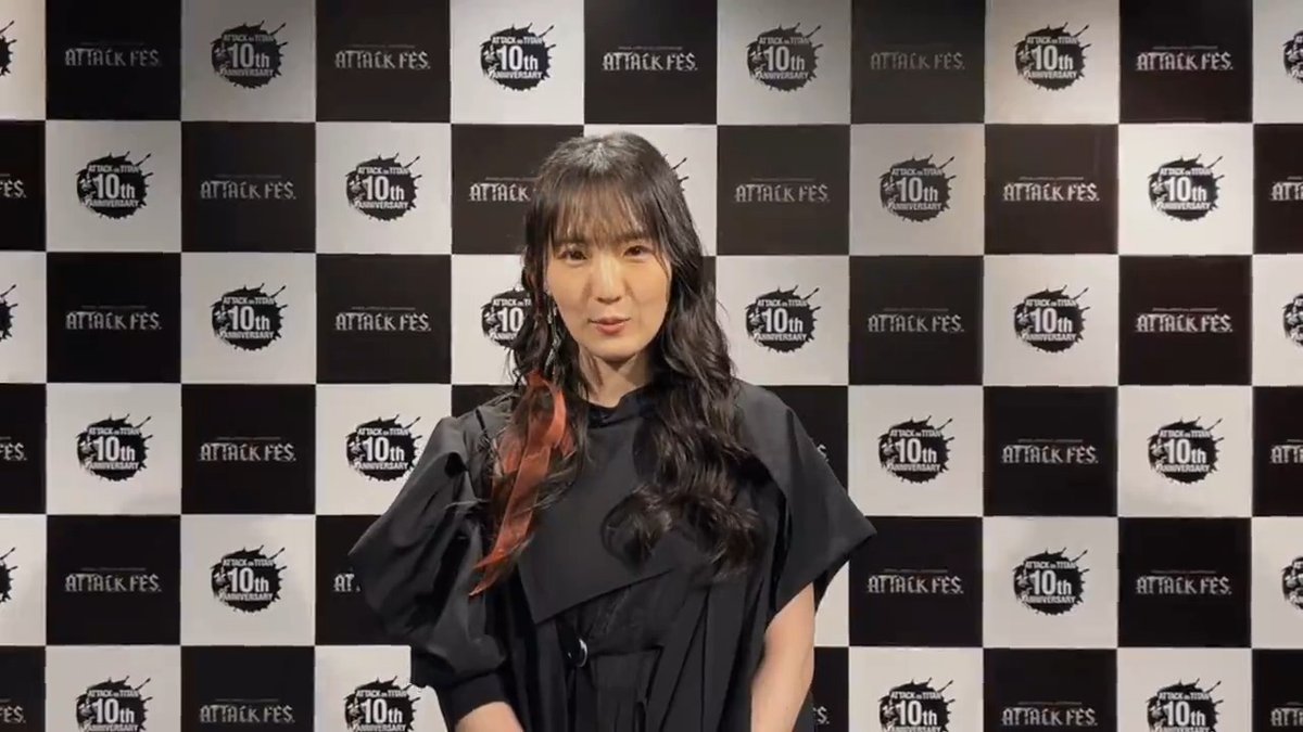 進撃の巨人10th ANNIVERSARY “ATTACK FES” 🕊️🧣🐚 ミカサ・アッカーマン役 #石川由依 さん 終演後コメント動画が到着しました！ #shingeki #ATTACKFES #aot