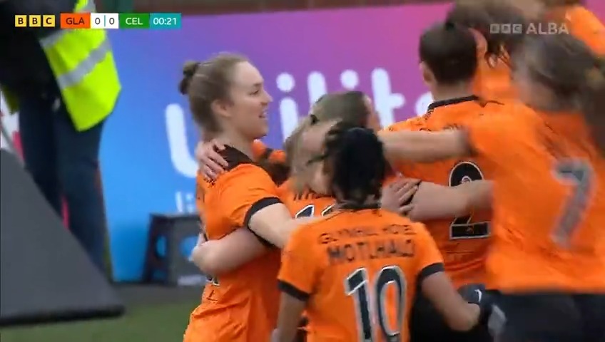 Abair toiseach tòiseachaidh airson Glasgow City! Fiona Brown le tadhal sna chiad diogan! What a start from Glasgow City!