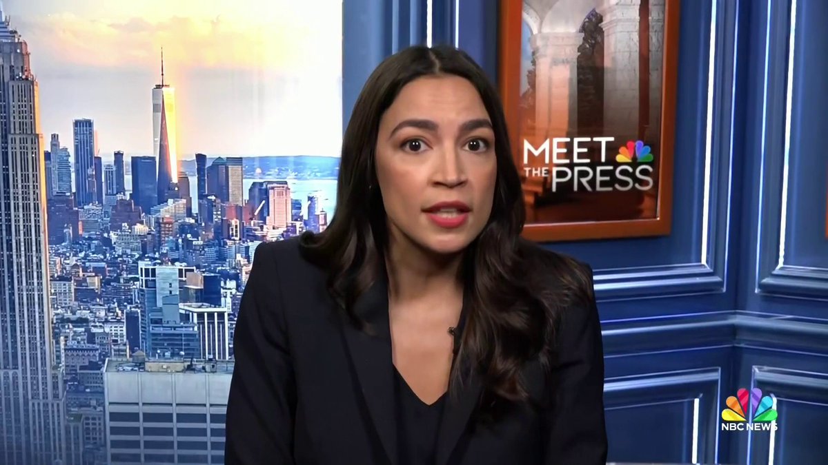 WATCH: Kristen Welker asks Rep. Alexandria Ocasio-Cortez (D-N.Y.) if she agrees “the president has been supporting a genocide” in Gaza. Ocasio-Cortez: “I think what we are seeing ... is that young people are appalled at the violence and the indiscriminate loss of life.”