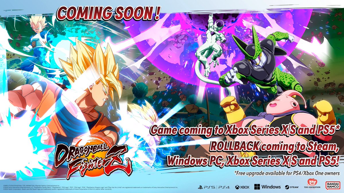 Congratulations to everyone who fought heroically during the #DBFZWT2324 Finals! We thank you for your support and hope you look forward to the future implementation of rollback netcode and the PS5/Xbox Series X release.