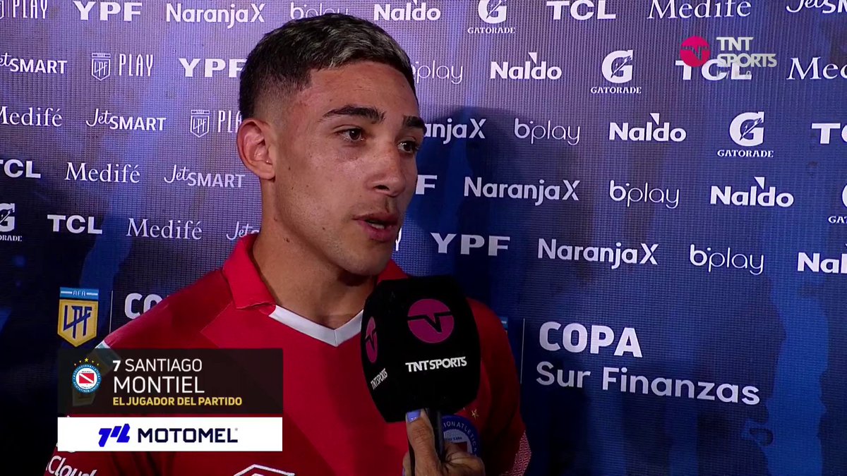 "SOY HINCHA DE ESTE CLUB, SI LA GENTE Y LOS JUGADORES LO TOMARON MAL, LES PIDO DISCULPAS" Santiago Montiel habló sobre su festejo en el gol de Argentinos ante River y contó la charla previa con su primo, Gonzalo #LPFxTNTSports