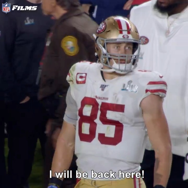 He's back 🔥 (via NFL Films) #SBLVIII | George Kittle