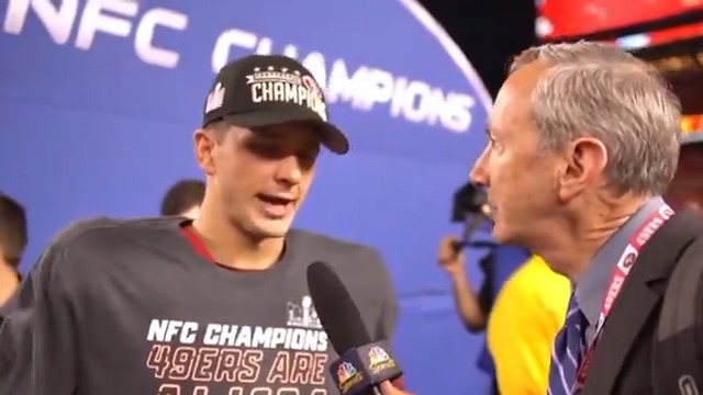 Brock Purdy spoke to @maiocconbcs about the 49ers' message at halftime and how they executed in the second half 😤