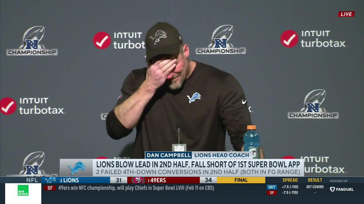 “I just felt really good about us converting.” - Dan Campbell on aggressive 4th down calls