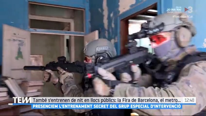 Presenciem l'entrenament secret del Grup Especial d'Intervenció dels Mossos d'Esquadra #TotEsMou3Cat