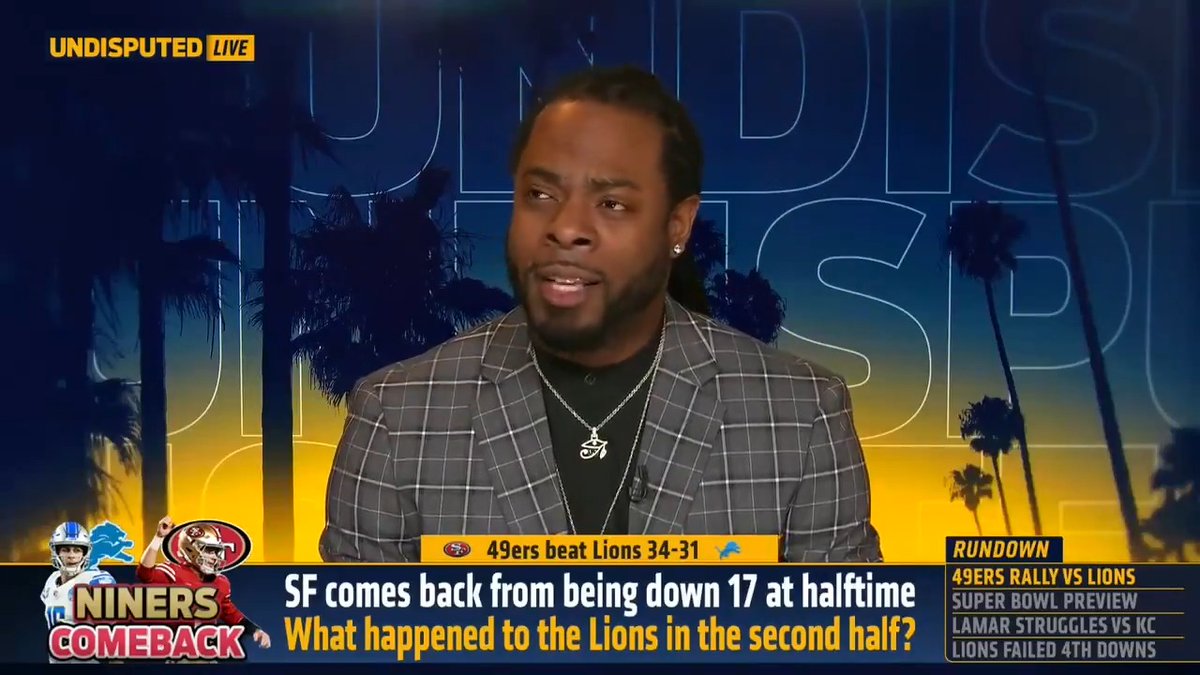 “I told you guys from the beginning, Brock Purdy is legitimate!” Richard Sherman sings Purdy’s praises after leading 49ers to comeback win vs. Lions