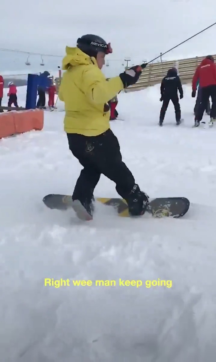 Just a bunch of Scottish lads trying to figure out how to use a ski lift 😂😂