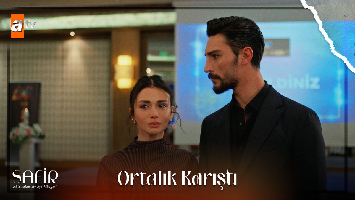 Feraye ve Ateş, davete el ele girdiler! #Safir ‘Saklı Kalan Bir Aşk Hikayesi’ 💠 atv