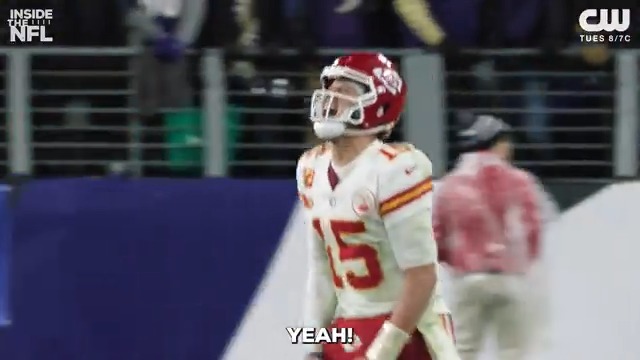 .Patrick Mahomes II was pumped UP after his Championship clinching pass to Marquez V-S 🔥🗣 @InsideTheNFL