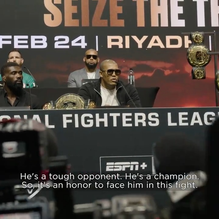 𝗪𝗢𝗥𝗟𝗗𝗦 𝗖𝗢𝗟𝗟𝗜𝗗𝗘 as RenanProblemaMMA and Ryan Bader are set to meet on February 24th ▶️Go behind the scenes of the official #PFLvsBellator press conference as the full episode is out now on the PFL MMA YouTube Channel 🔗