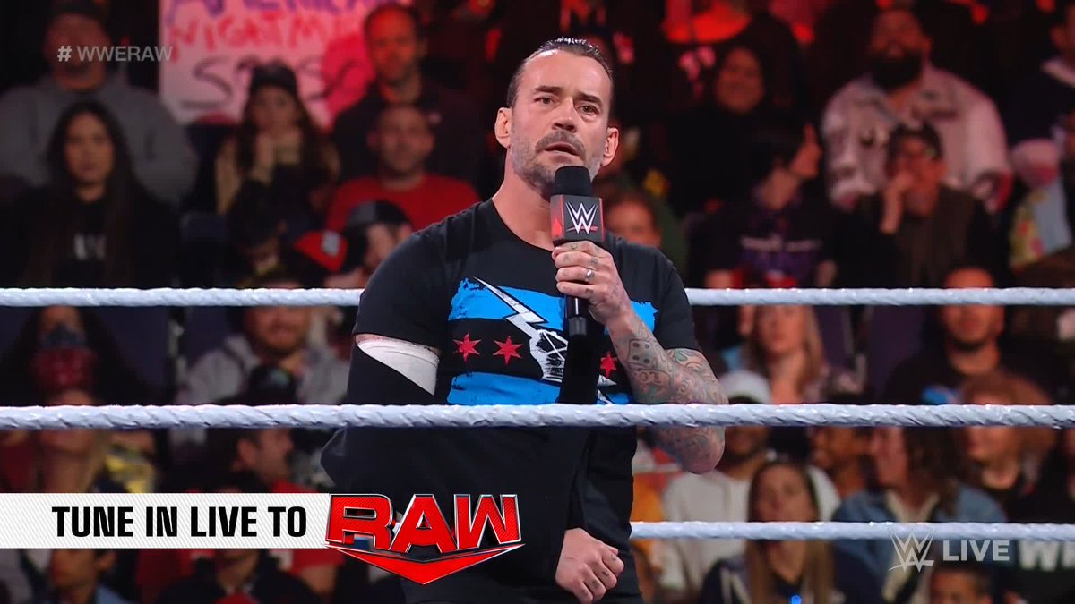 Get well soon, CM Punk. ❤️ #WWERaw