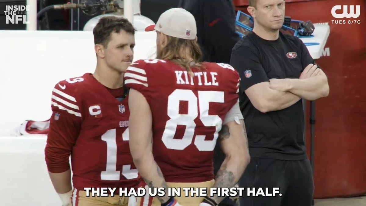 "I can't wait to say 'they had us in the first half."' Back in the second quarter, George Kittle spoke a comeback into existence 🤞 San Francisco 49ers