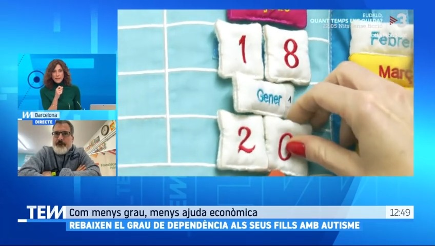 Rebaixen el grau de dependència als seus fills bessons amb autisme. "La tècnica, sense llegir els informes que vam aportar, va justificar la baixada de grau dient que els nostres fills tenien 18 anys i no hi havien diners", Albert Navarro, pare #TotEsMou3Cat