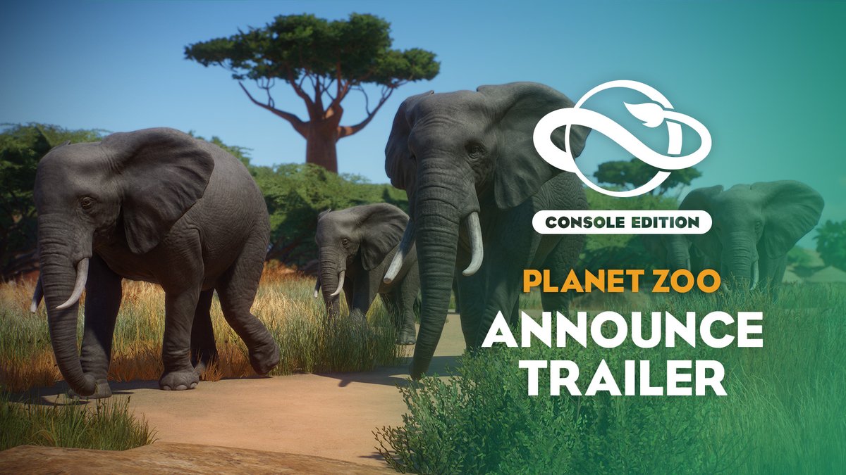 📣 ANNOUNCEMENT TIME! 📣 Planet Zoo will be coming to consoles! Build a world for wildlife and manage the zoo of your dreams on PlayStation 5 and Xbox Series X|S on March 26th 🎮 Pre-order now to get three exclusive animals: