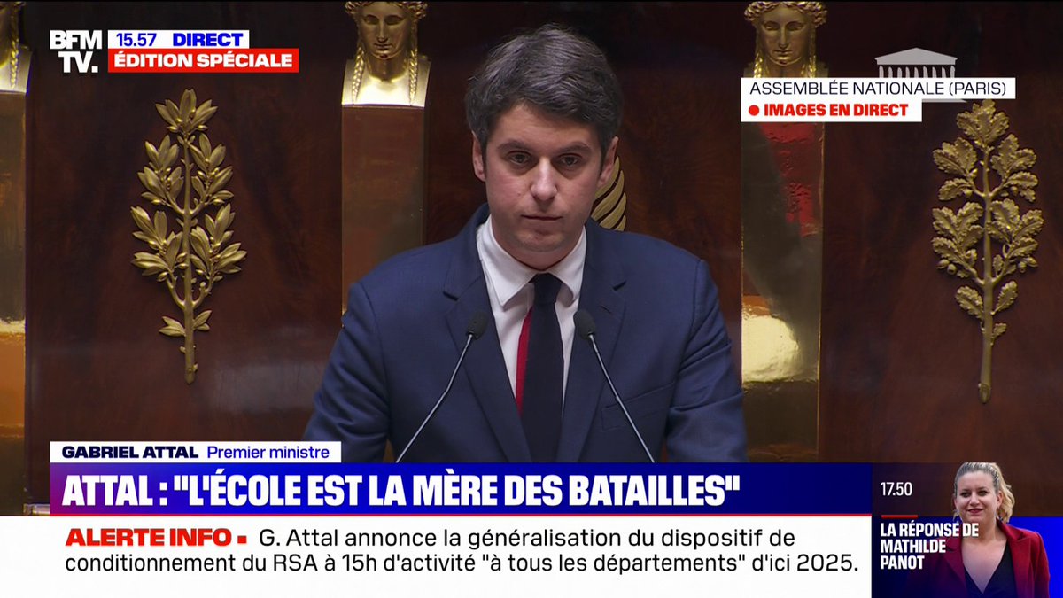 💬 "Tu casses, tu répares, tu salis, tu nettoies, tu défies l'autorité, on t'apprends à la respecter" Gabriel Attal annonce des "travaux d'intérêt éducatifs" pour les mineurs de moins de 16 ans