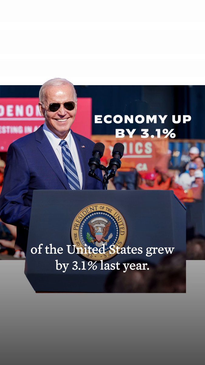 Under President Biden, inflation is falling and the economy is growing from the middle out and the bottom up.