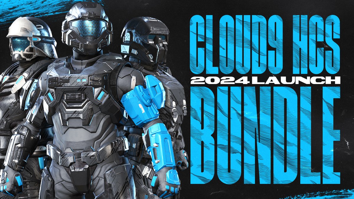 Back and looking better than ever. Represent Cloud9 in Halo Infinite with the new Halo Esports bundle, available now in-game!