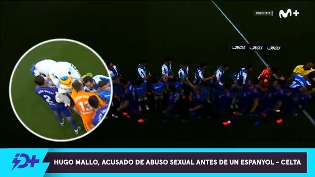 Hugo Mallo, acusado de abuso sexual por la mascota del Espanyol. #DeportePlus