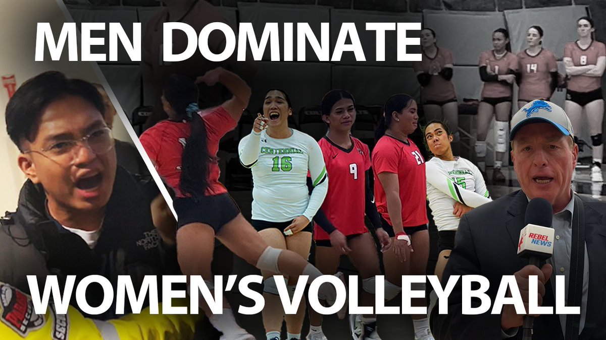 TRANS TAKEOVER: Five 'trans women' dominate female volleyball game We went to a college female varsity volleyball game… and a 'sausage-fest' broke out! FIVE men, pretending to be women, were on the court. Why? Just when you thought transanity couldn’t get any worse… Last Wednesday, Rebel News was tipped off that the Centennial Colts were hosting the Seneca Sting in a female volleyball contest in Toronto. But not all the players were actually biological females… Indeed, we were stunned to find out that no fewer than FIVE men were pretending to be women (three on Seneca; two on Centennial.) At times it was hard to watch. The men were definitely the dominant players on the court – especially when it came to spiking the ball. Indeed, our volleyball insider told us that the situation is so dire that it is no longer safe for biological women to compete. Our source, who wishes to remain anonymous given the scourge that is cancel culture, stated the following: “Recently, there have been two major head injuries to female volleyball athletes in the Ontario Colleges Athletic Association (OCAA) caused by transgender men [‘transwomen.’] The first injury, on November 12, 2023, was a concussion caused by C.L. Viloria who plays the middle position for Centennial College. During a game at Centennial College vs. La Cite Collegiate, Viloria attacked the ball with heavy force and hit a La Cite volleyball player in the head. The second injury, on January 22, 2024, was a concussion caused by a transgender woman, Franz Largadas. During a game at Seneca College vs. La Cite Collegiate, Largadas attacked the ball with heavy force and hit a La Cite player in the head. In the 2022-23 season Franz was listed on the Seneca College men’s volleyball team roster and is now on the women’s volleyball team roster this year. In both instances the players had to be substituted off the court. Although injuries do occur in the sport, the sheer force of a man’s volleyball attack is much more powerful than one of a biological women’s force. Currently, there are six transgender men in the OCAA. Five of which are not on any gender-affirming hormone therapy or have not had surgical gonad removal. There is no current policy in the OCAA that is listed publicly on their website about eligibility of transgender women.” Indeed, apparently the OCAA is fine if a man identifies as a woman or a woman identifies as a man – and presumably, we all identify as lobsters… It’s “human rights” accommodation, you see. Despicable wokeness… Almost as rotten was the fact that staffers at Centennial College were clearly trying to cover up this grotesque charade of men playing against women. Rebel News employees were continually harassed, our cameras were blocked, and at one point, security guards told us we had to leave because we were causing “a disturbance” in the stands. It was trumped up rubbish, of course. Perhaps these security guards are aiming for a gig with the RCMP? We held our ground and continued to observe the travesty occurring on the court. It wasn’t pretty… nor fair. The best-of-five series eventually concluded with Seneca winning three games to one; no surprise there given that the Sting had three male players and Centennial only had two. Meaning Centennial was literally “outmanned.” We tried to scrum Largadas and Viloria post-game, as well as the other fake female players: Ara Telan, Jess Garcia, and Jaque Ronquillo. All of them were tight-lipped, as were their biological female teammates (don’t want to be accused of “transphobia” after all…) And for the crime of asking insensitive questions, we were threatened by security guards that we’d be “trespassed” if we did not leave the venue immediately. Again, much like rugby and swimming, men pretending to be women are destroying female sports although you would never know that if you got your news exclusively from the mainstream media. These taxpayer-funded stenographers wouldn’t dream of offending their trans-happy sugar daddy Justin Trudeau, so MSM outlets never cover this nonsense. But as these gender-bending grifters continue to gut female sports, we pose the question yet again: where oh where are the feminists? Or are modern day feminists okay with misogyny in the name of diversity, equity and inclusion?