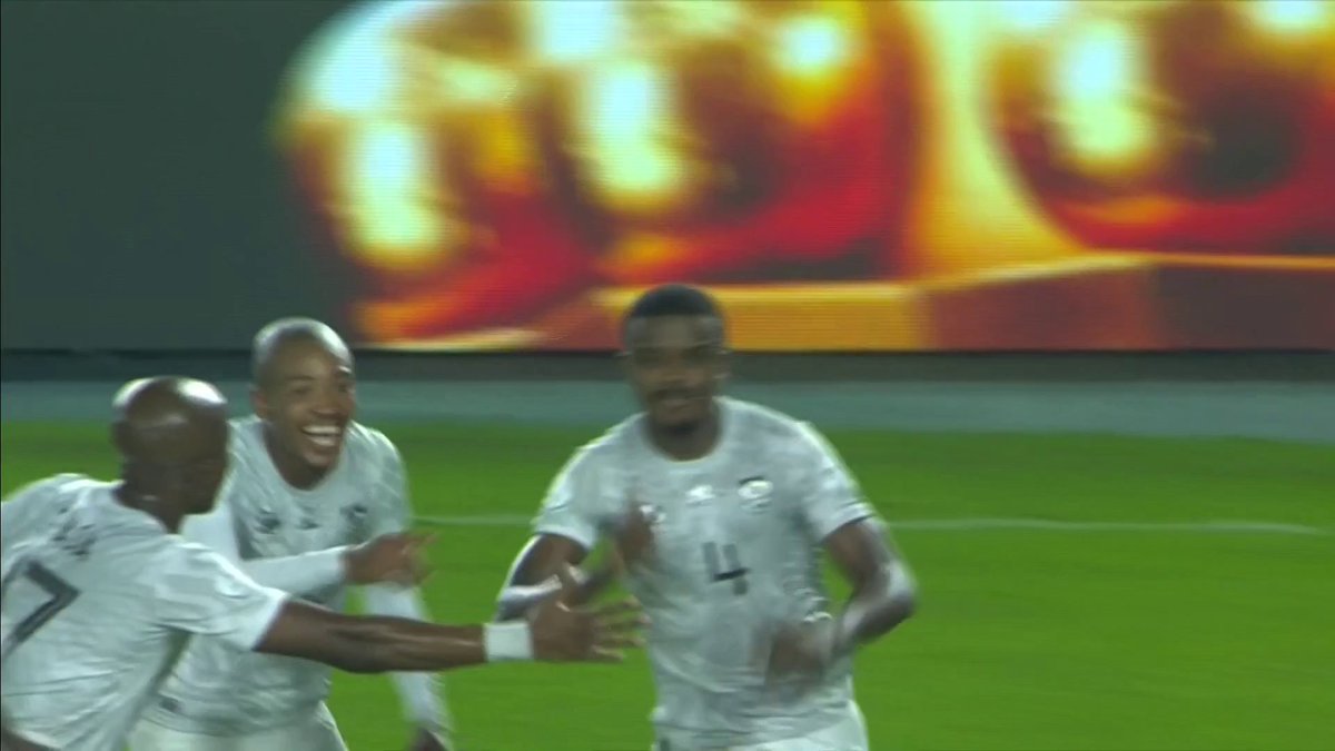What a free-kick that is from Teboho Mokoena! 🔥 Just look at that reaction from South Africa! 🤩