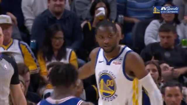 Jonathan Kuminga was given a technical after waving off the ref